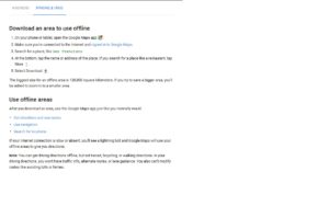 Iphone Directions for Offline Google Maps